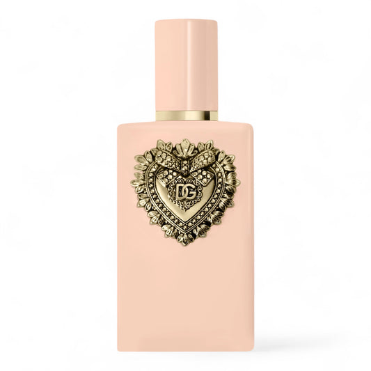 Dolce & Gabbana My Devotion Intense fragrance sample - pear blossom, peony and vanilla perfume in 100ml bottle.
