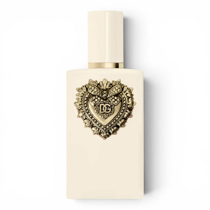 Dolce & Gabbana Your Devotion Eau de Parfum Intense bottle on white background