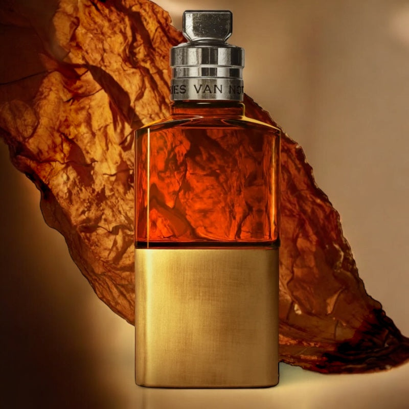 Dries Van Noten Havana Gold perfume sample - rich tobacco and spice in a warm, atmospheric Havana-inspired setting