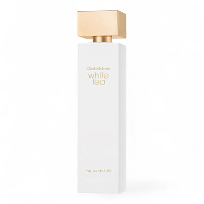 Elizabeth Arden White Tea fragrance sample - fresh rose, herbal tea and musk perfume.