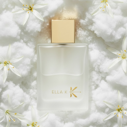Ella K Musc K styled with white fluffy musk, sand lily inspired by Maranhão