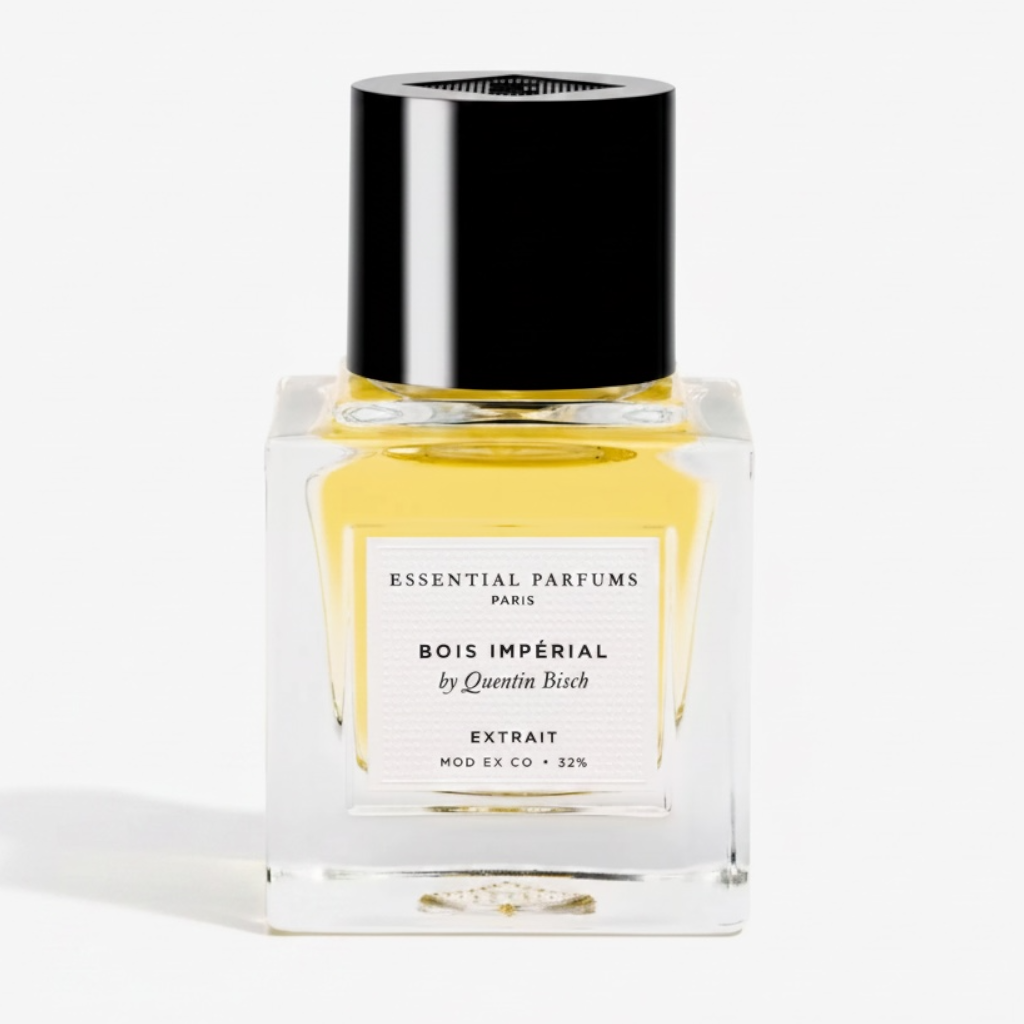 Essential Parfums Bois Impérial Extrait perfume bottle on white background