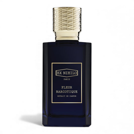 Ex Nihilo Fleur Narcotique Extrait fragrance sample – retail bottle shown for decanting into 1ml–10ml samples.