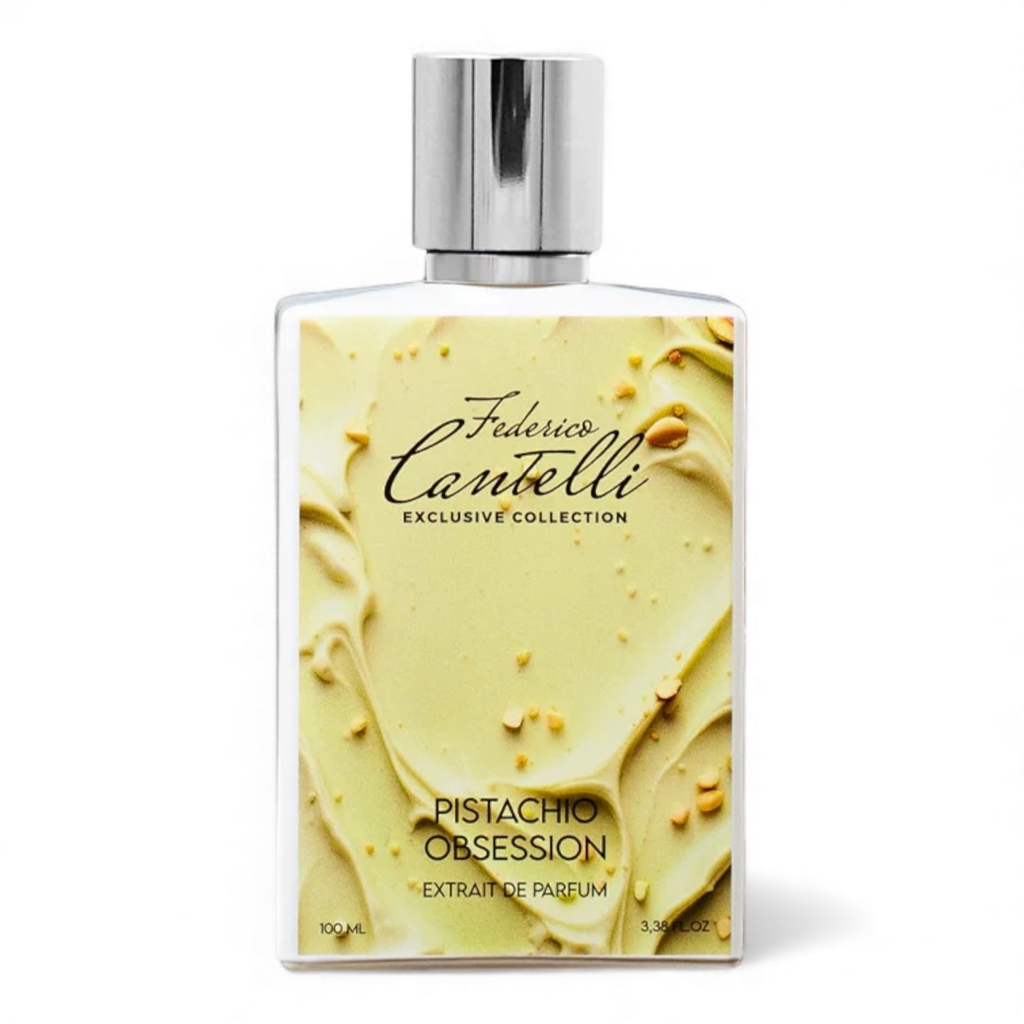 Federico Cantelli Pistachio Obsession fragrance sample – retail bottle shown for decanting into 1ml–10ml perfume samples.
