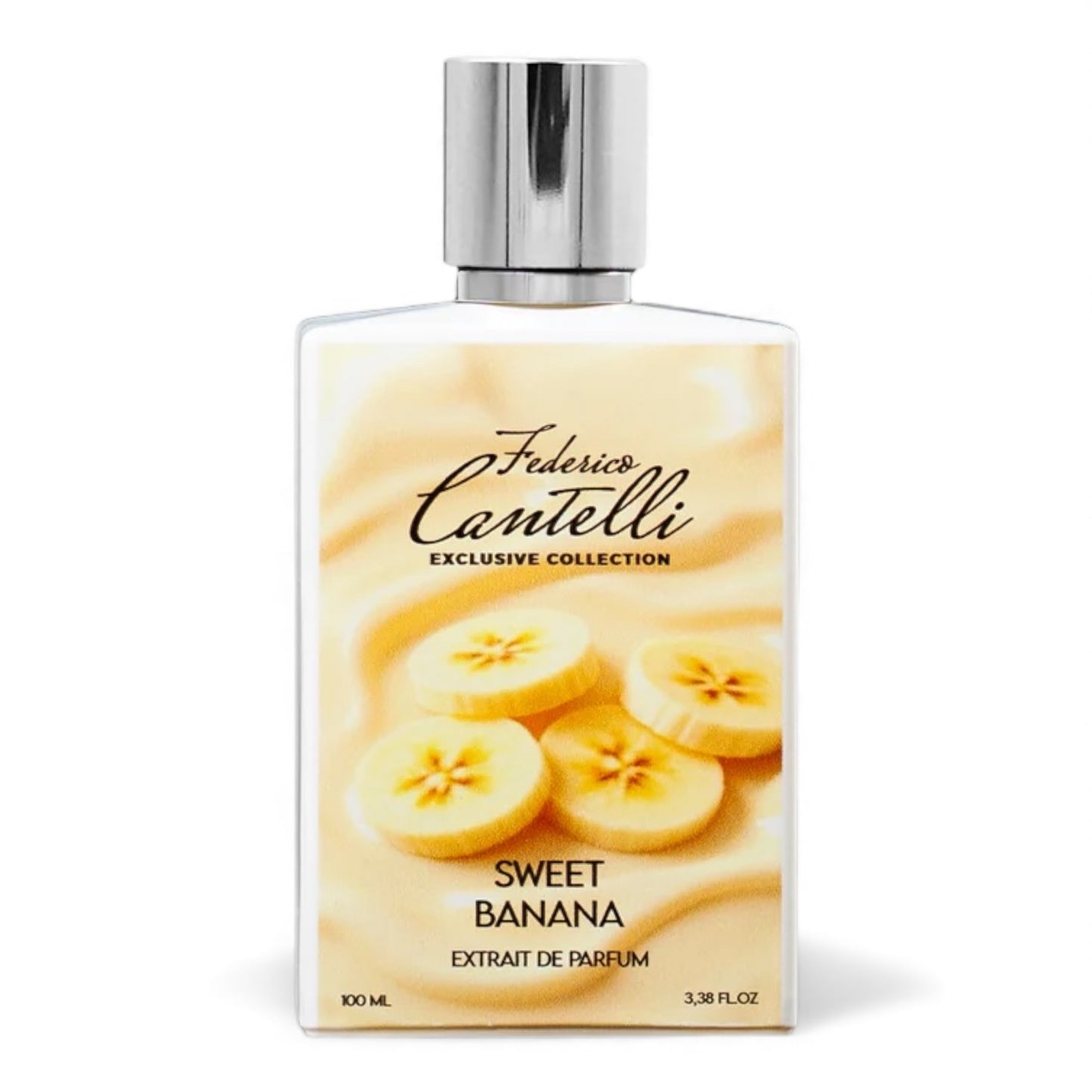 Federico Cantelli Sweet Banana fragrance sample – retail bottle shown for decanting into 1ml–10ml perfume samples.