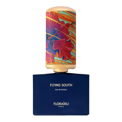 Floraïku Flying South perfume bottle on white background