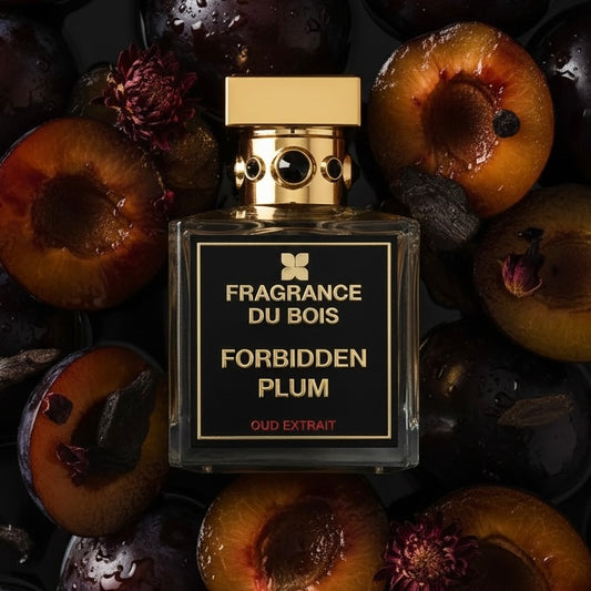 Fragrance Du Bois Forbidden Plum styled with ripe plums, rum and dark woods