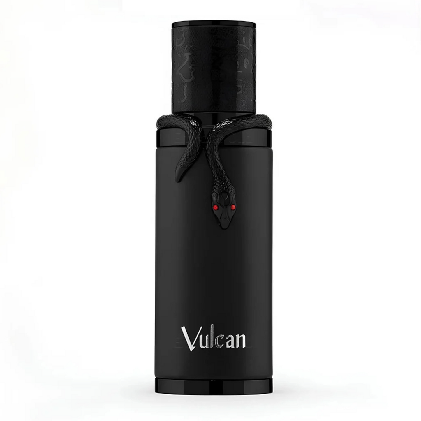 French Avenue Vulcan Black Friday Edition fragrance sample, a spicy leathery scent with saffron, leather and moss shown in retail bottle for decanting.