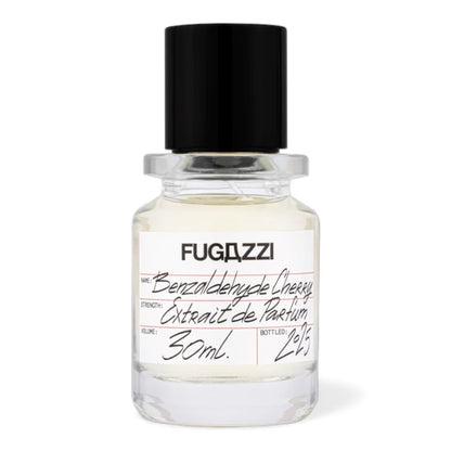 Fugazzi Benzaldehyde Cherry fragrance sample showing cherry centred fruity notes for decanting into 1ml to 10ml vials.
