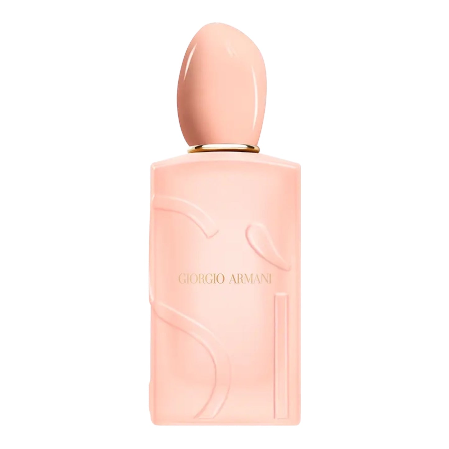 Giorgio Armani Si Nude Bloom perfume bottle on white background