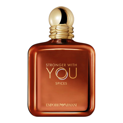 Giorgio Armani Stronger With You Spices bottle on white background