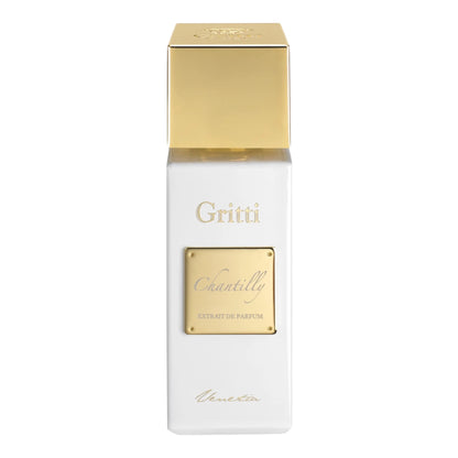 Gritti Chantilly Extrait perfume bottle on white background