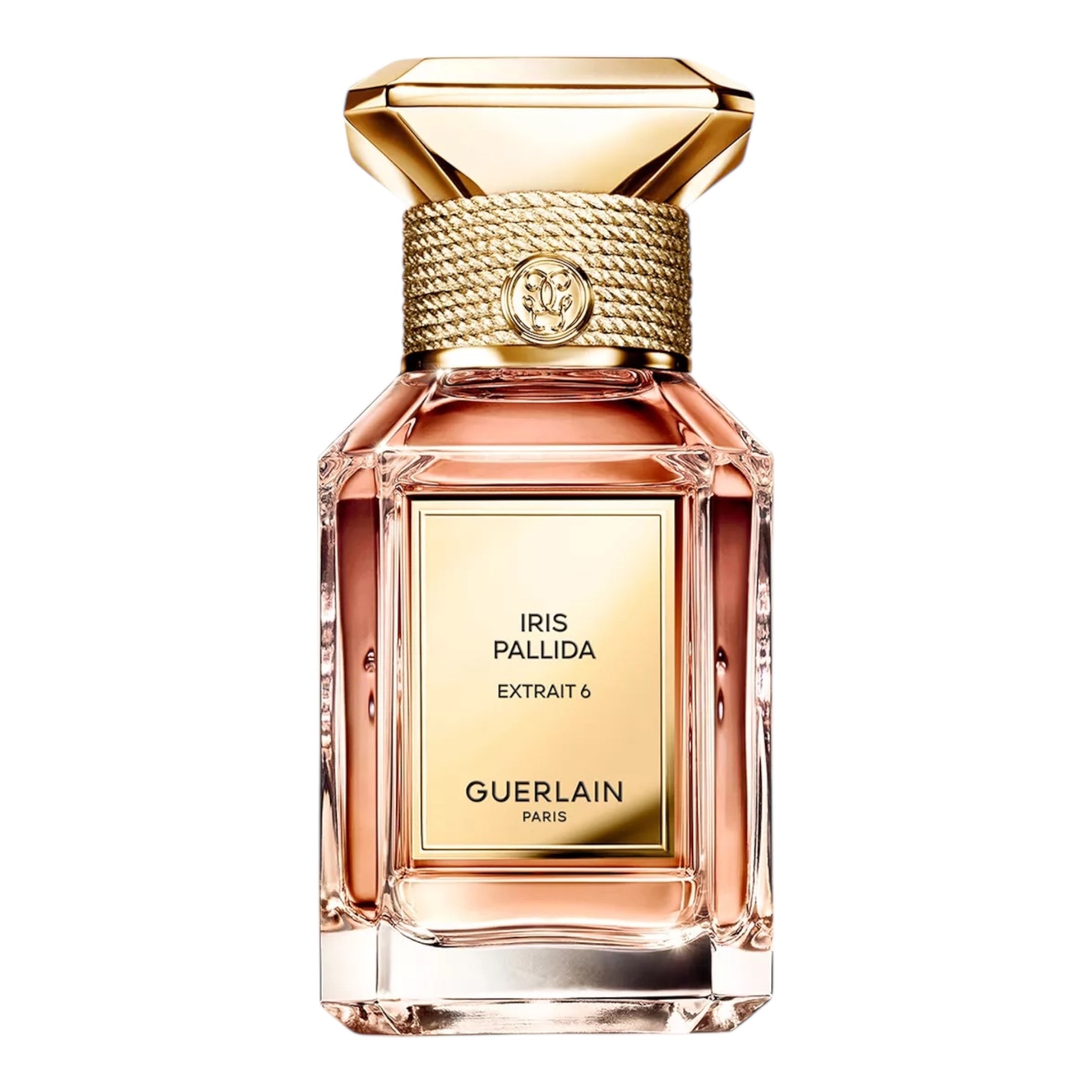 Guerlain Iris Pallida Extrait 6 fragrance sample featuring powdery iris butter and creamy sandalwood for decanting into 1ml to 10ml glass atomisers.