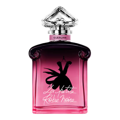 Guerlain La Petite Robe Noire Parfum fragrance sample featuring jammy rose and praline notes for decanting into 1ml to 10ml glass atomisers.