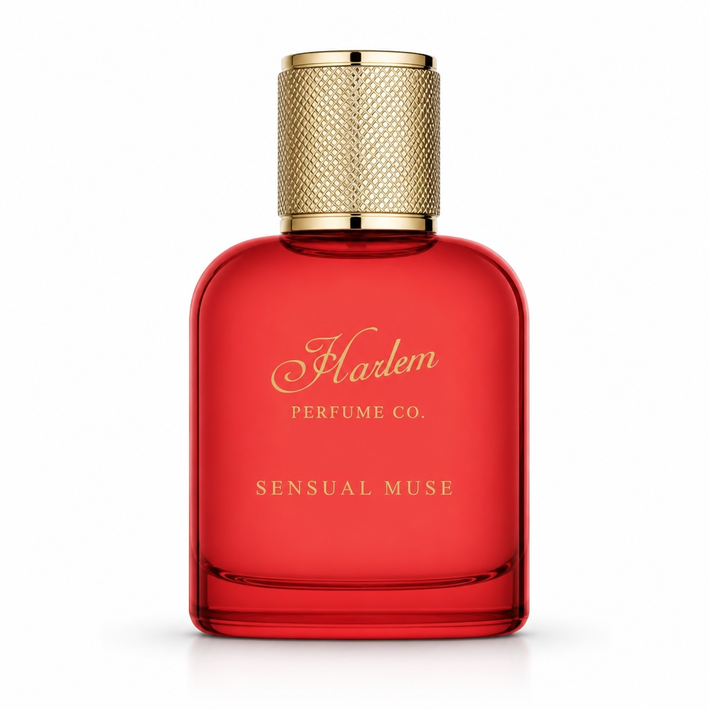 Harlem Perfume Co. Sensual Muse perfume bottle on white background