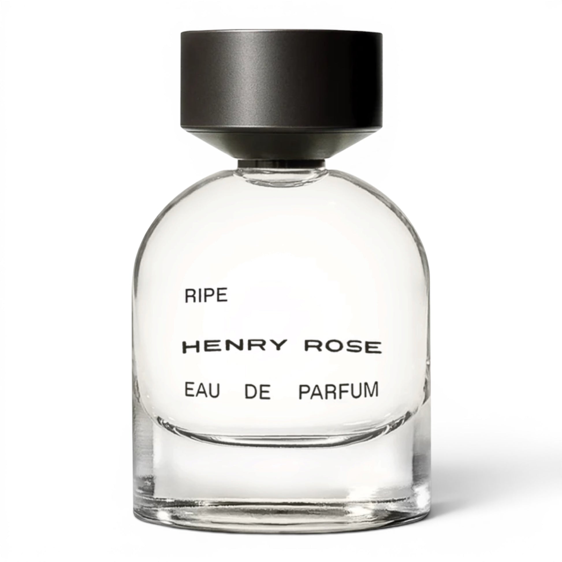 Henry Rose Ripe perfume bottle on white background