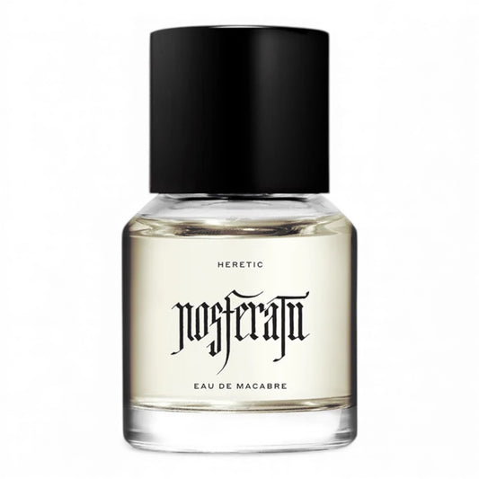 Heretic Parfum Nosferatu fragrance sample – retail bottle shown for decanting into 1ml–10ml samples.