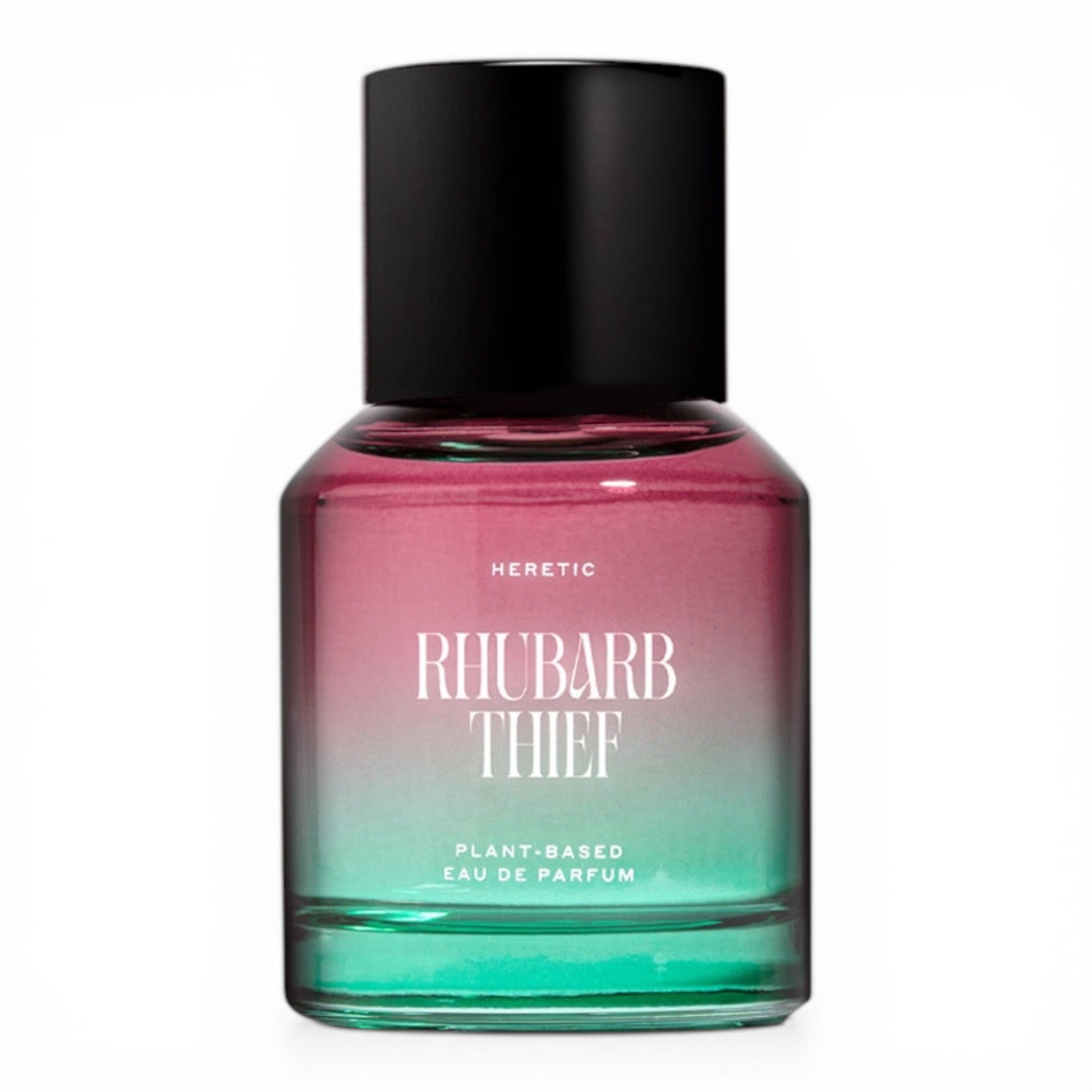 Heretic Parfum Rhubarb Thief perfume bottle on white background