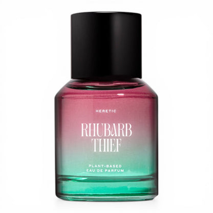 Heretic Parfum Rhubarb Thief perfume bottle on white background