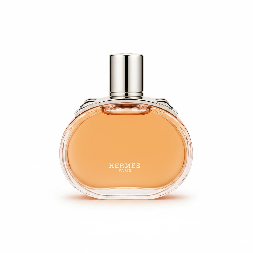 Hermès Barénia Pleine Fleur Eau de Parfum bottle on white background