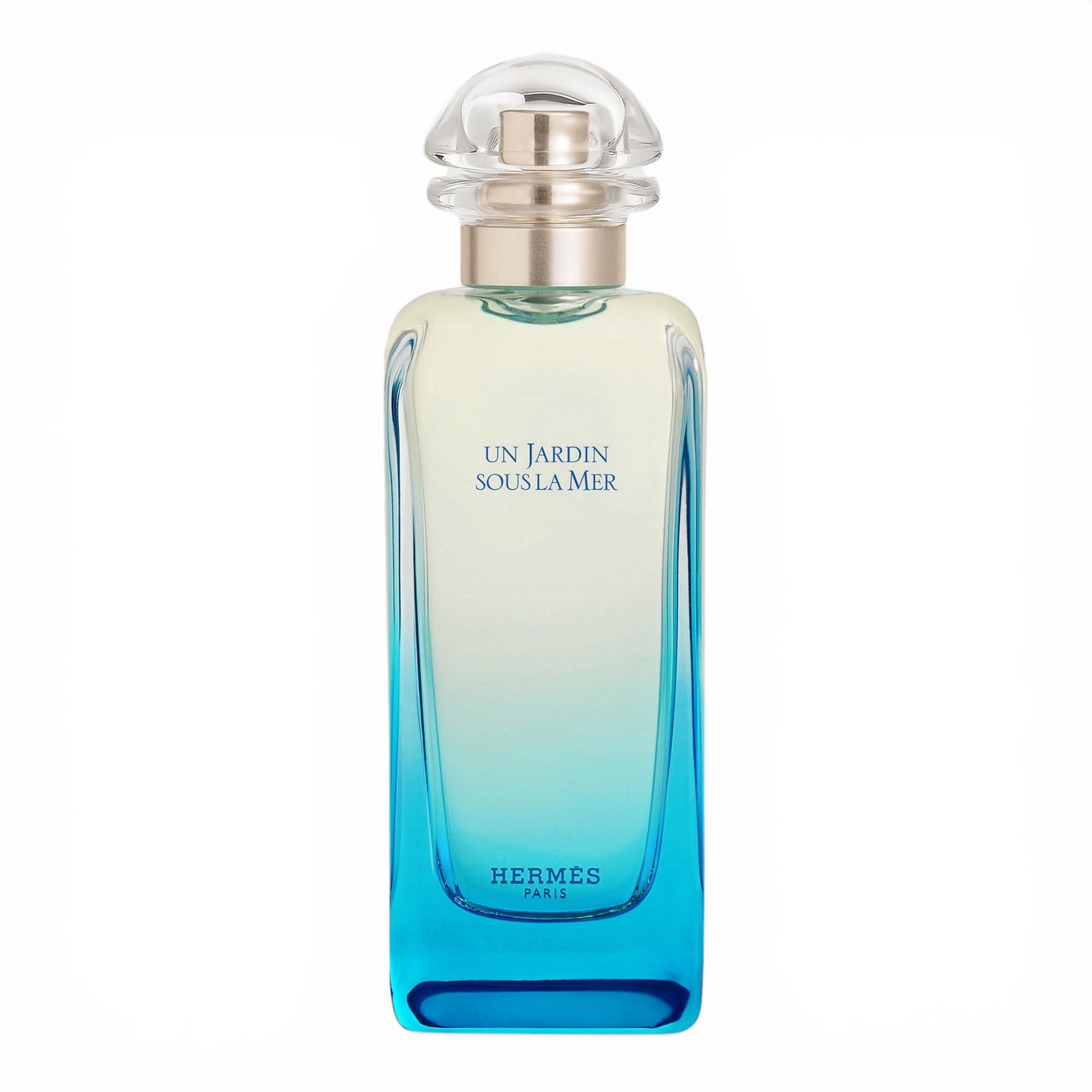Hermès Un Jardin Sous La Mer perfume bottle on white background