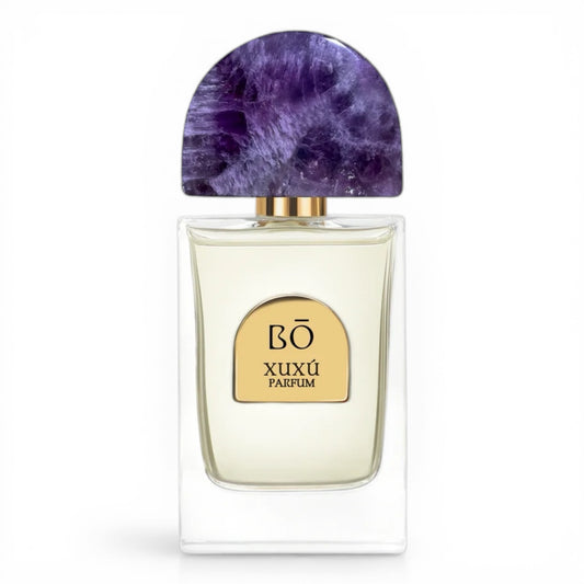 House of Bō Xuxú perfume bottle on white background