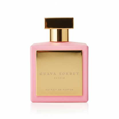 House of Brandt Guava Sorbet Elixir perfume bottle on white background