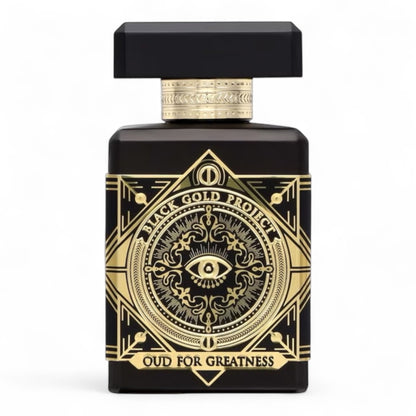 Initio Oud For Greatness fragrance sample – retail bottle shown for decanting into 1ml–10ml samples.