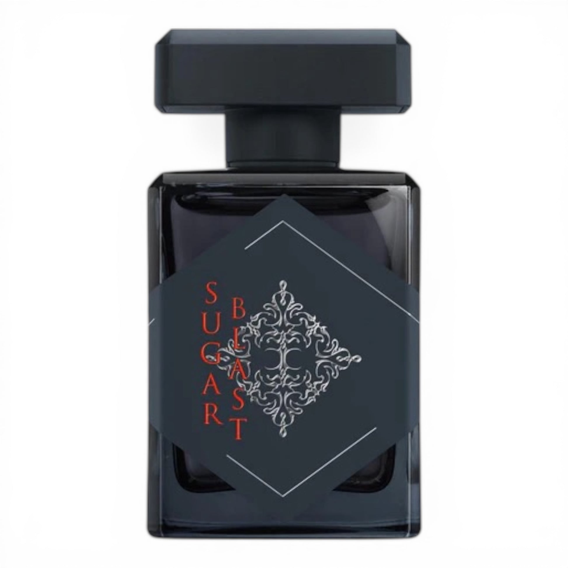 Initio Sugar Blast perfume bottle on white background