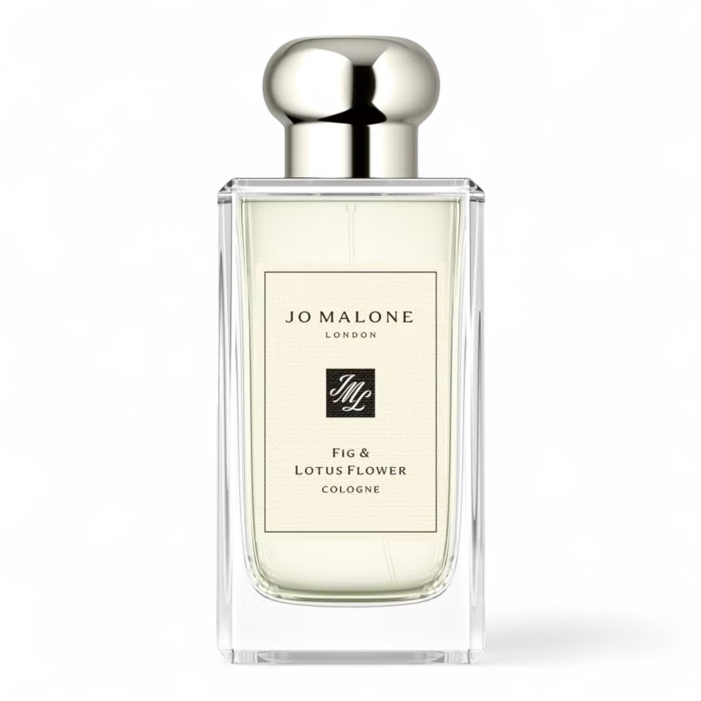 Jo Malone Fig & Lotus Flower fragrance sample - fig leaf, lotus flower and vetiver perfume in 100ml bottle.