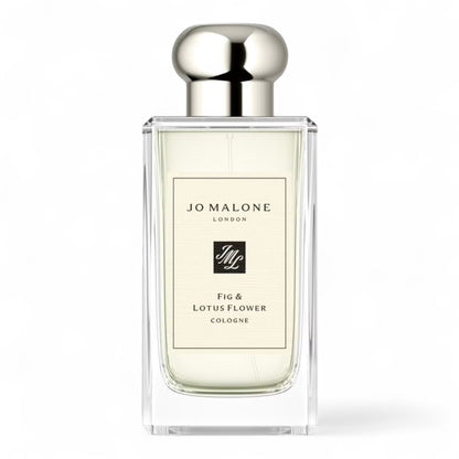 Jo Malone Fig & Lotus Flower fragrance sample - fig leaf, lotus flower and vetiver perfume in 100ml bottle.
