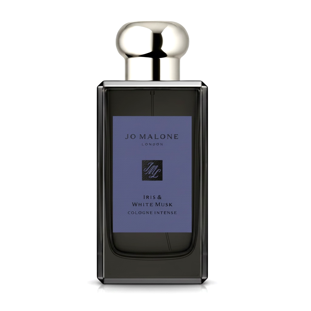 Jo Malone London Iris & White Musk Cologne Intense bottle on white background