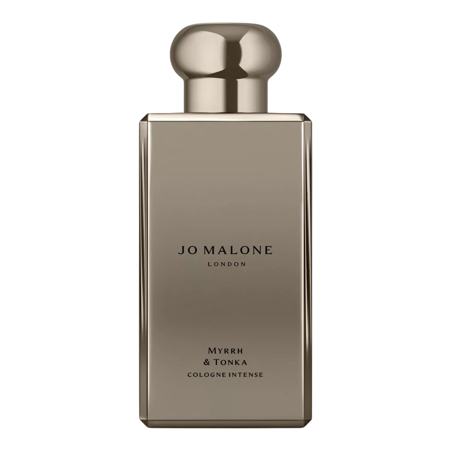 Jo Malone Myrrh & Tonka Cologne Intense perfume bottle on white background