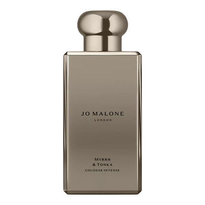 Jo Malone Myrrh & Tonka Cologne Intense perfume bottle on white background