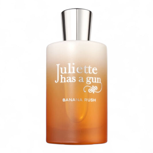 Juliette Has a Gun Banana Rush perfume bottle on white background
