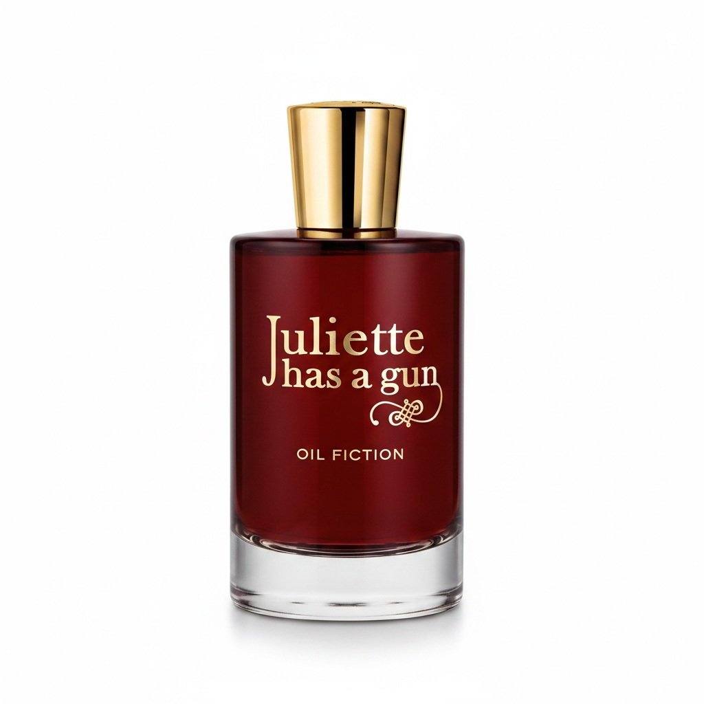Juliette Has a Gun Oil Fiction perfume bottle on white background