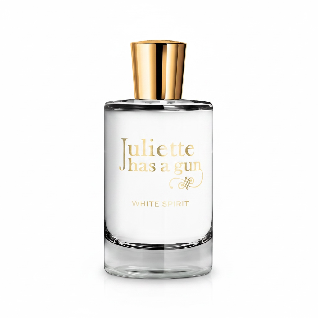 Juliette Has a Gun White Spirit perfume bottle on white background