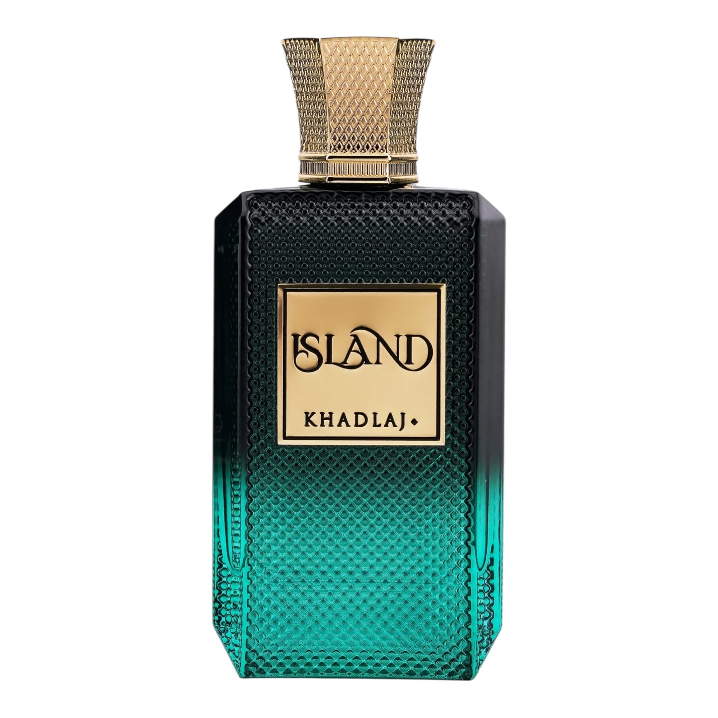Khadlaj Island perfume bottle on white background