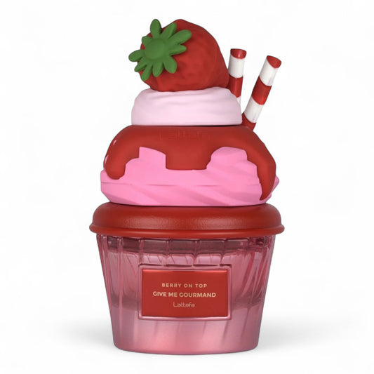 Lattafa Berry On Top fragrance sample – retail bottle shown for decanting into 1ml–10ml samples.