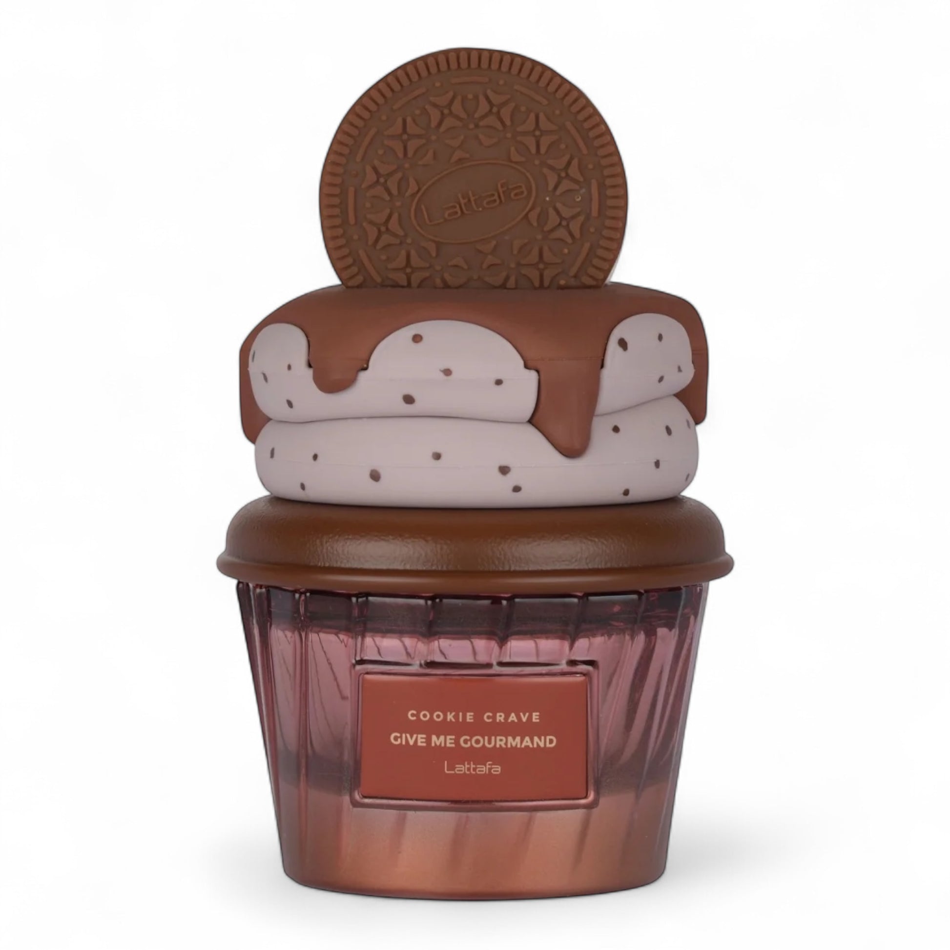 Lattafa Cookie Crave fragrance sample – retail bottle shown for decanting into 1ml–10ml samples.