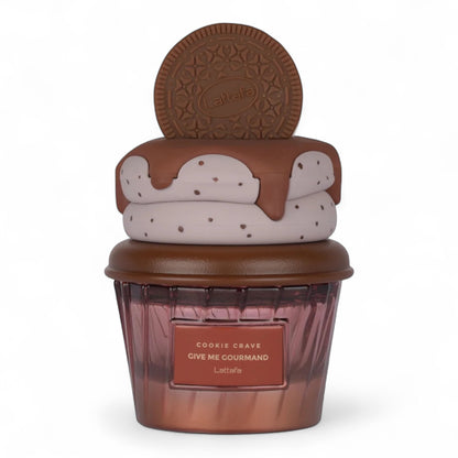 Lattafa Cookie Crave fragrance sample – retail bottle shown for decanting into 1ml–10ml samples.