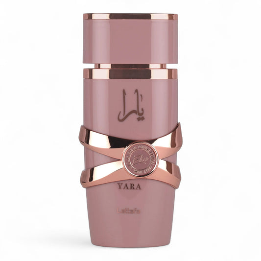 Lattafa Yara Elixir fragrance sample – retail bottle shown for decanting into 1ml–10ml samples.