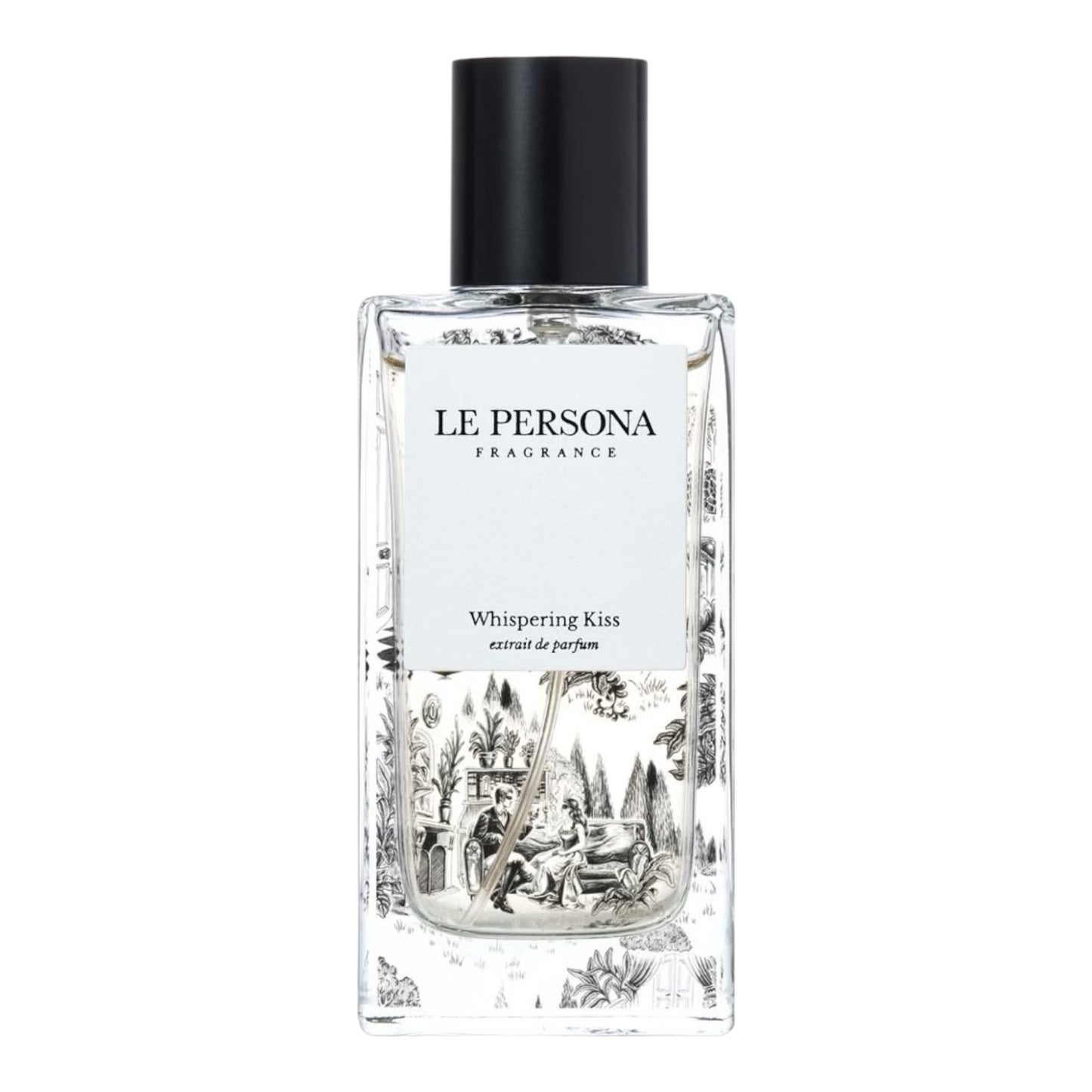 Le Persona Whispering Kiss perfume bottle on white background