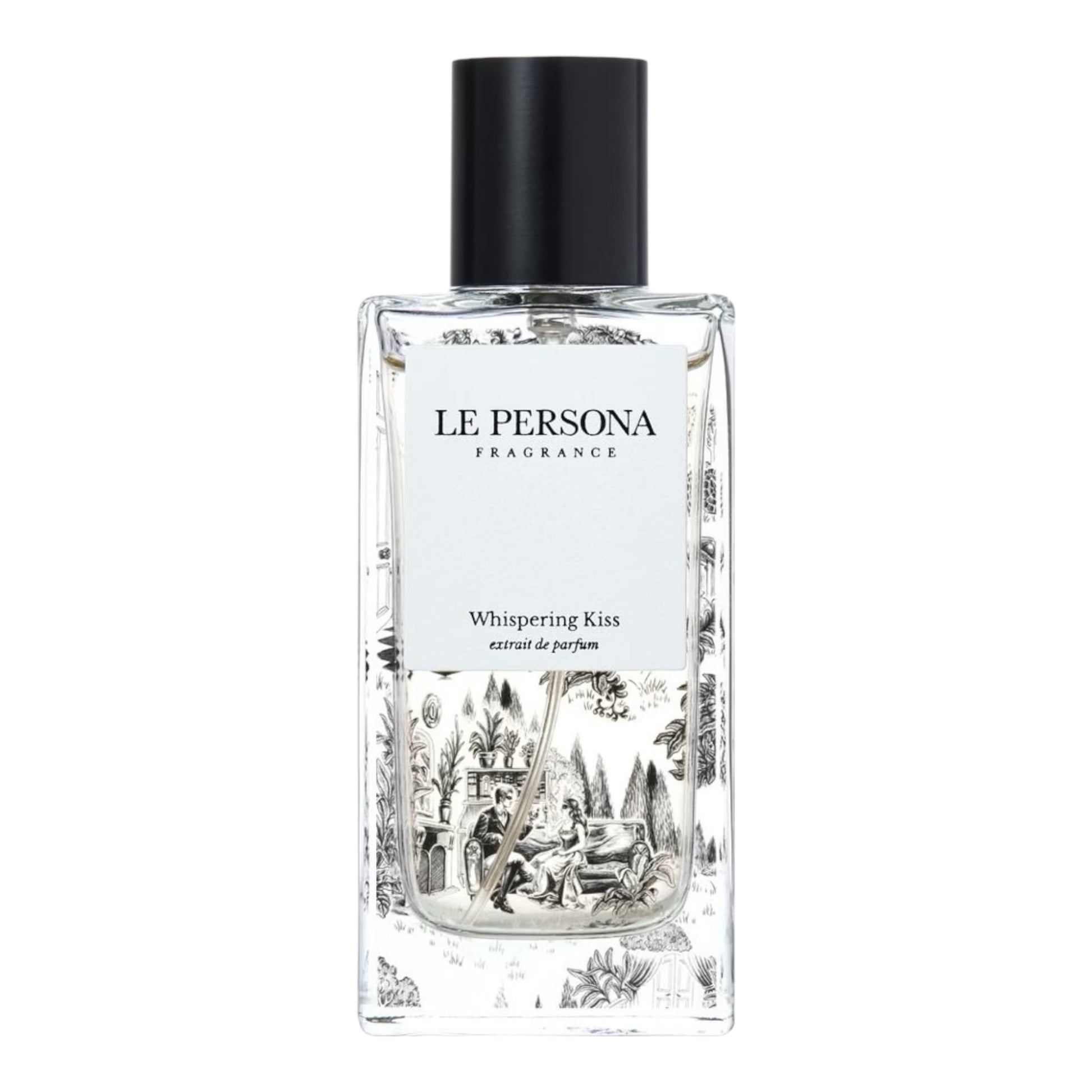 Le Persona Whispering Kiss perfume bottle on white background