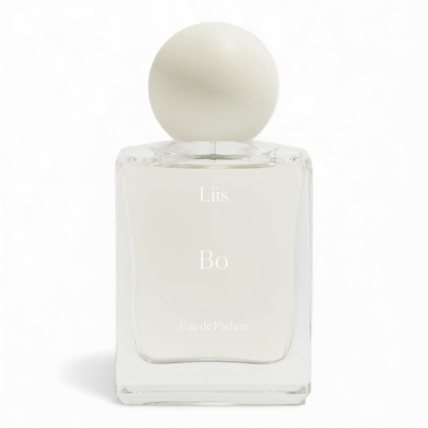 Liis Bo fragrance sample – retail bottle shown for decanting into 1ml–10ml samples.