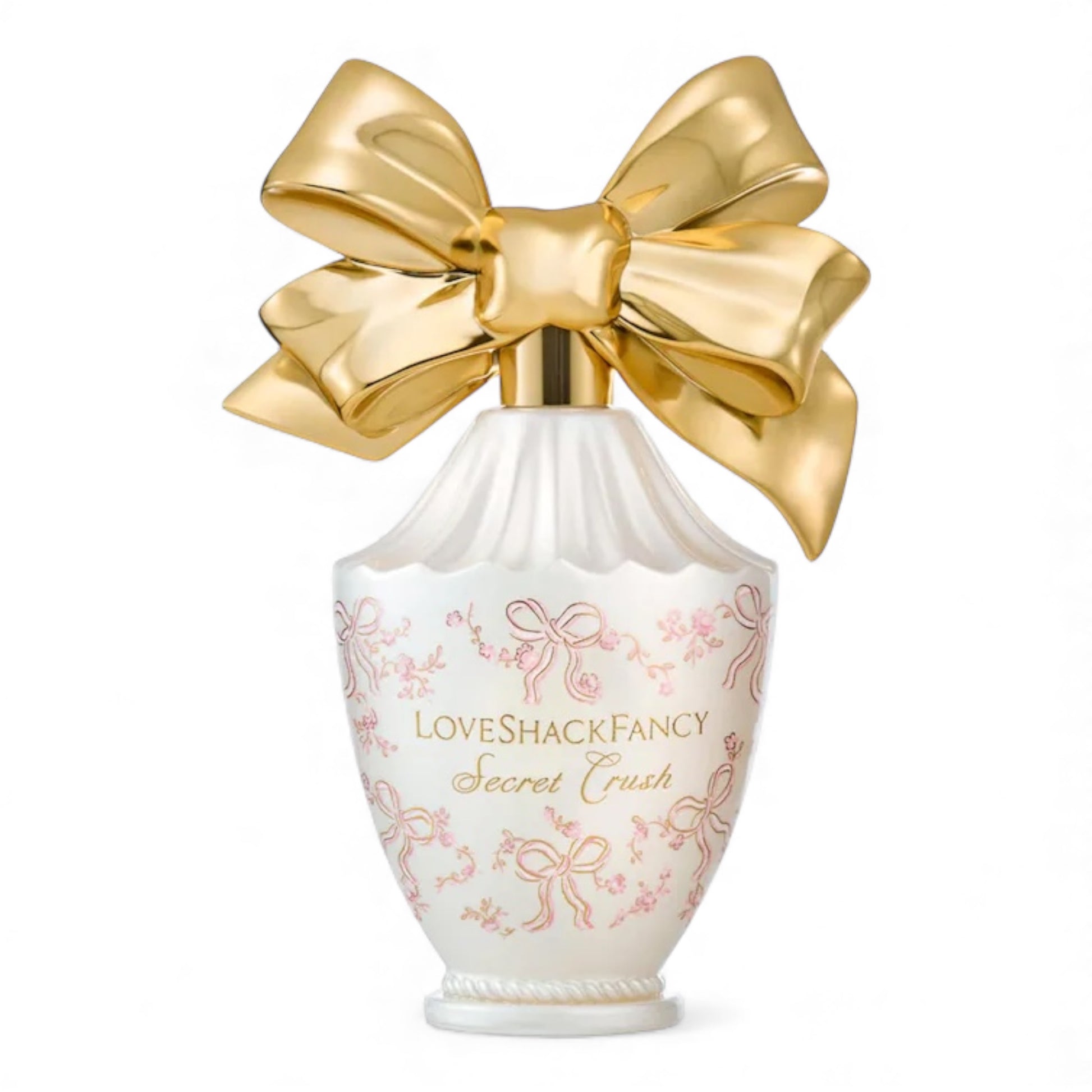 LoveShackFancy Secret Crush fragrance sample – retail bottle shown for decanting into 1ml–10ml perfume samples.