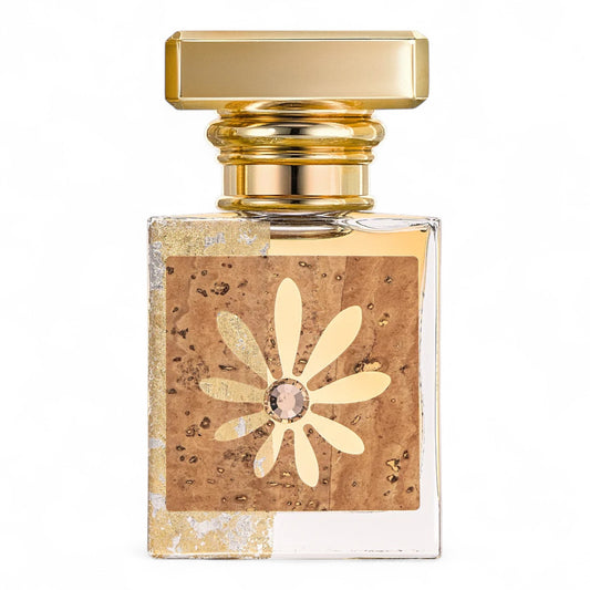 M. Micallef Bellini fragrance sample – fruity floral scent with peach, rum and vanilla, shown in full 30ml bottle.