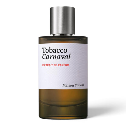 Maison Crivelli Tobacco Carnaval Extrait de Parfum bottle on white background