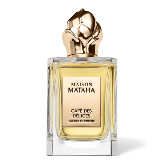 Maison Mataha Café des Délices fragrance sample – retail bottle shown for decanting into 1ml–10ml samples.