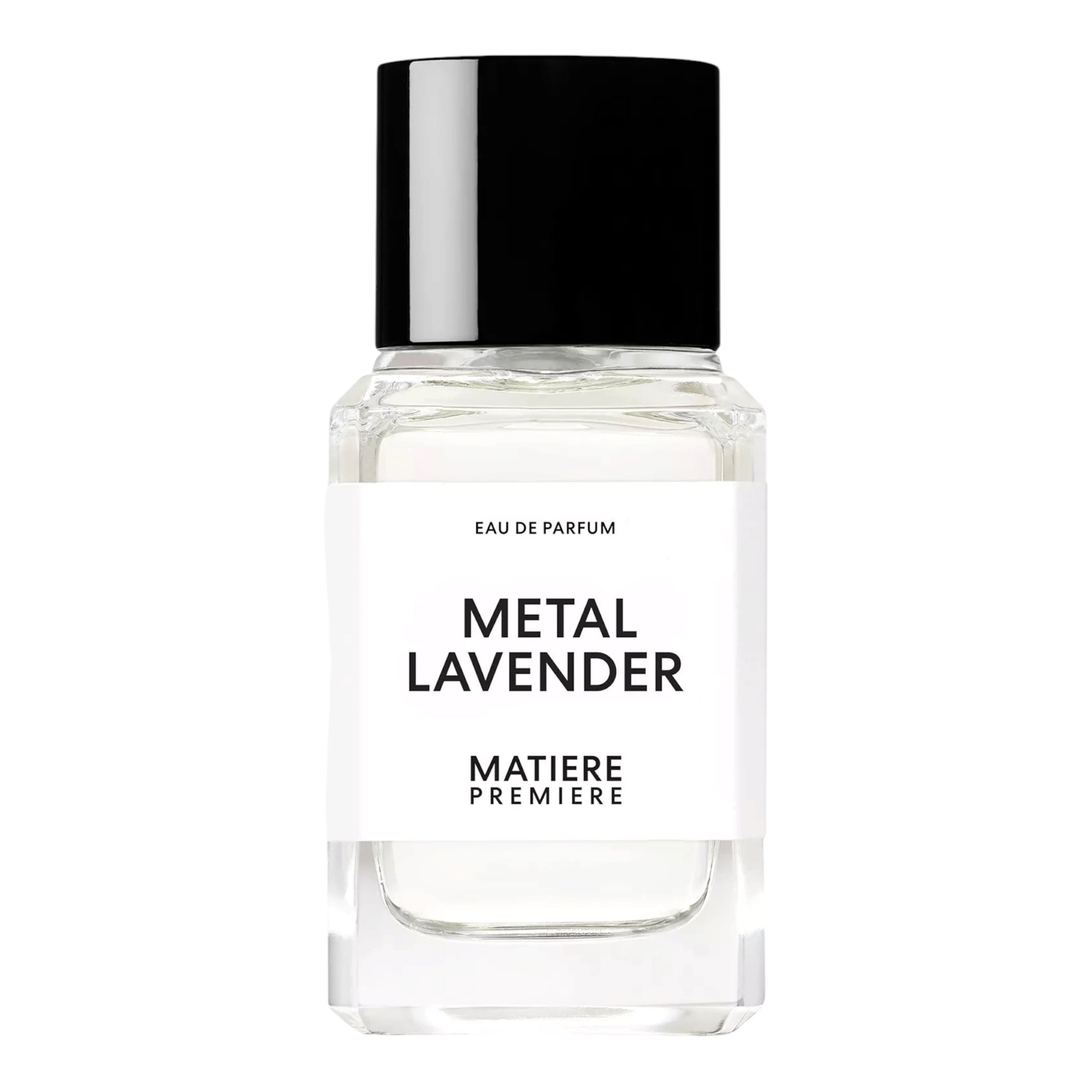 Matière Première Metal Lavender perfume bottle on white background